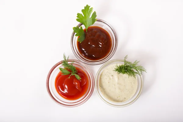 Different type of sauces — Stock Photo, Image