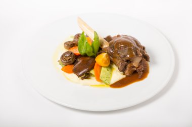 Izgara sebze ile yumruk