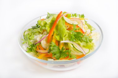 Yeşil sebze salatası