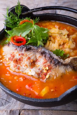 Mercimek çorbası ile balık