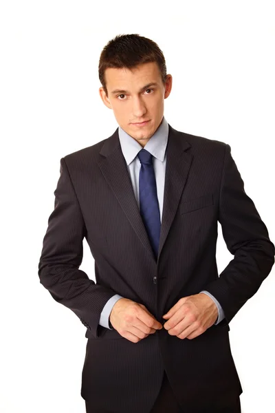 Businessman standing in suit. — Stock Photo, Image