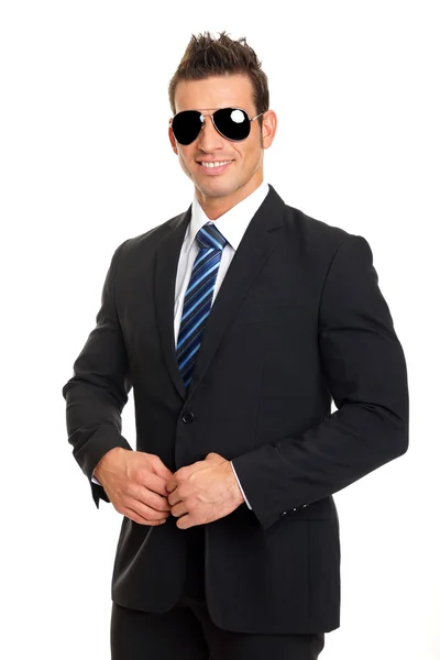 Бізнесмен в сонцезахисні окуляри — стокове фото