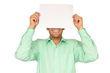 Kağıt bir kafa önce işadamı gösterir