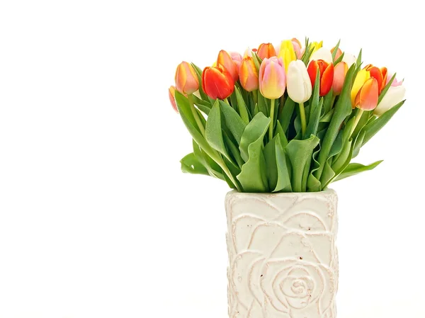 Ramo de tulipanes naranjas frescas — Foto de Stock
