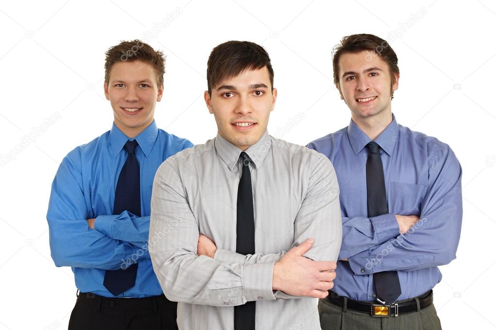 Business people with folded hands