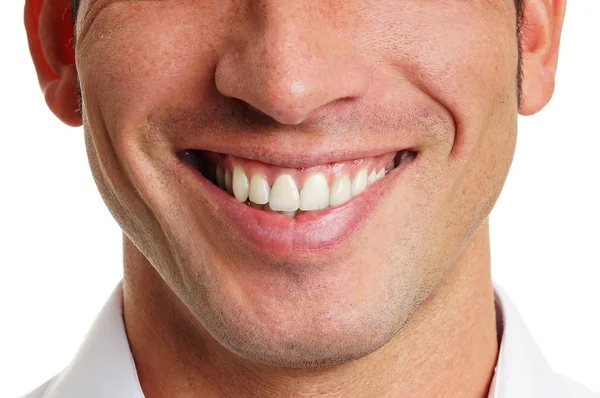 Toothy smile of young man — Stock Photo, Image