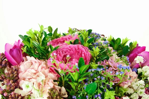 Bouquet of flowers with roses and hydrangeas — Stock Photo, Image