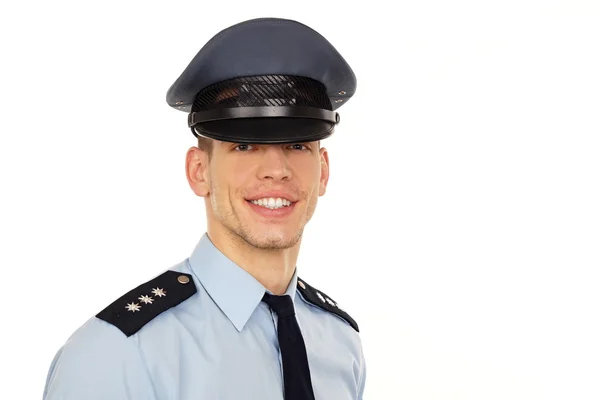 Young smiling policeman — Stock Photo, Image