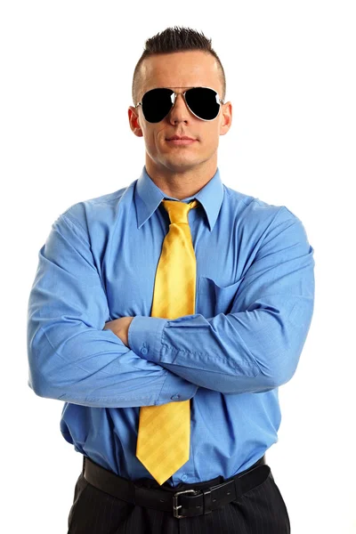 Hombre guapo en gafas de sol —  Fotos de Stock