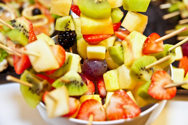 Small appetizer from fruits