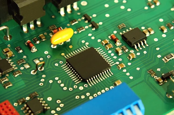 Yazdırılan bilgisayar anakart microcircuit ile