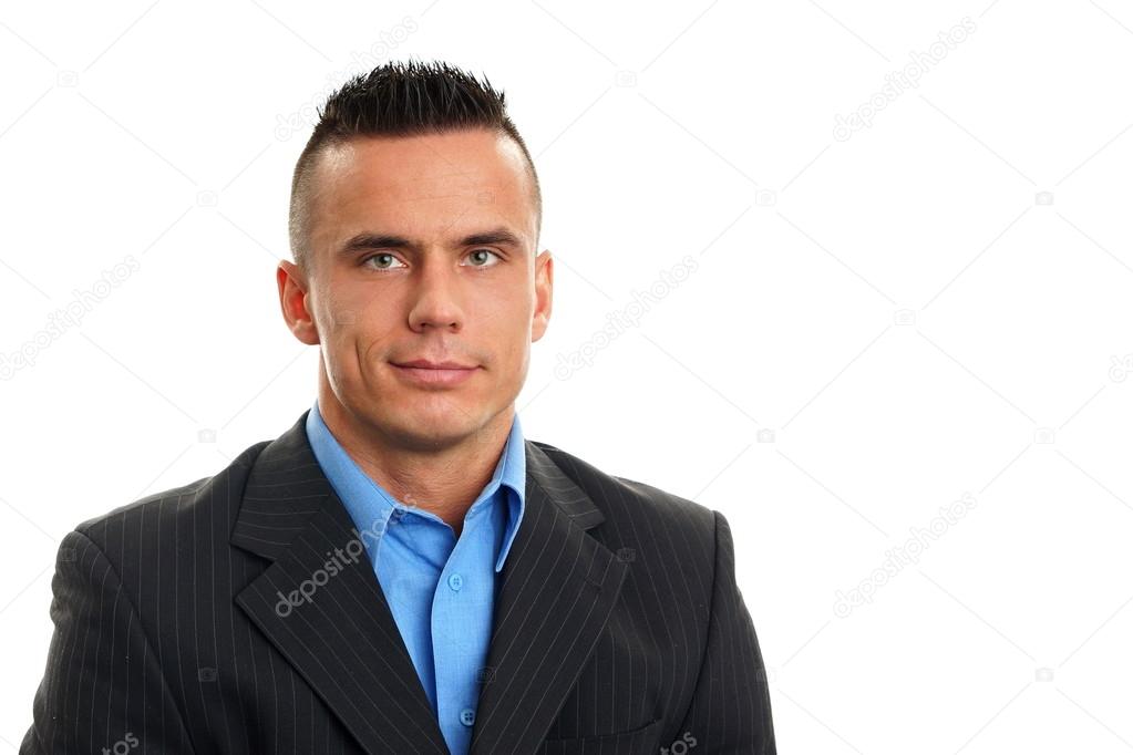 Young businessman in suit