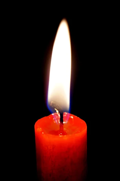 Red Candle flame — Stock Photo, Image