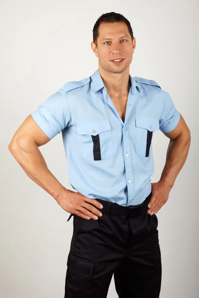 Young smiling policeman — Stock Photo, Image