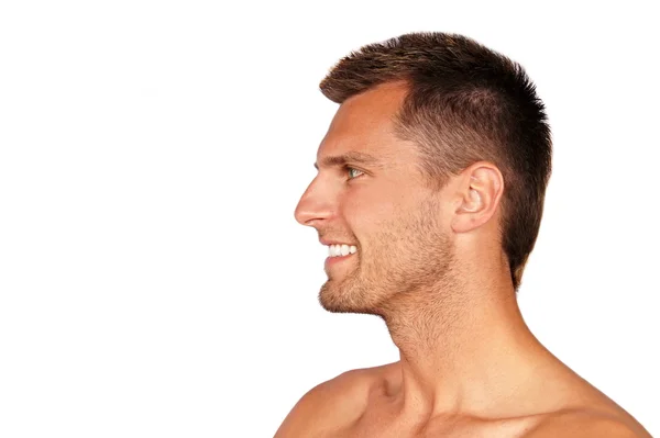 Face profile of young man — Stock Photo, Image