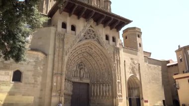 Huesca Katedrali, İspanya. Yüksek kalite 4k görüntü