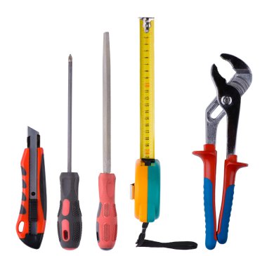 beyaz zemin üzerinde farklı araçlar