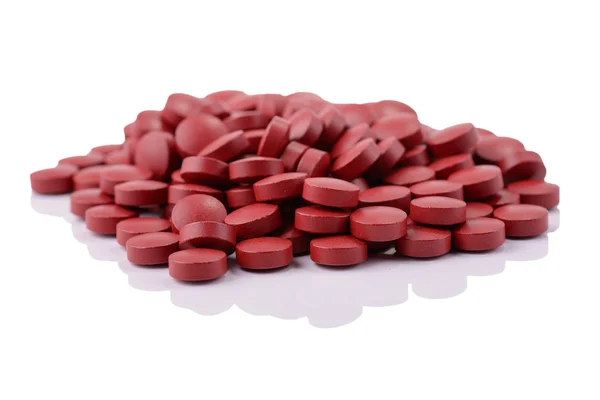 Pil merah terisolasi — Stok Foto