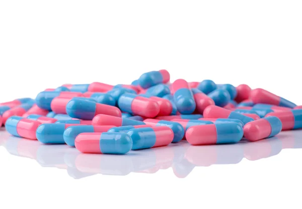 Colored capsules isolated — Stock Photo, Image