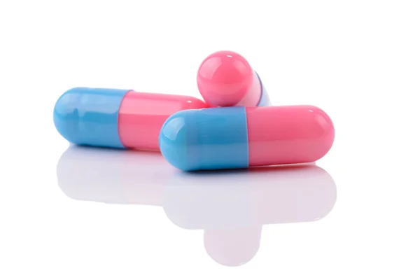 Colored capsules closeup — Stock Photo, Image