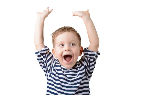 çocuğu çizgili yelek 