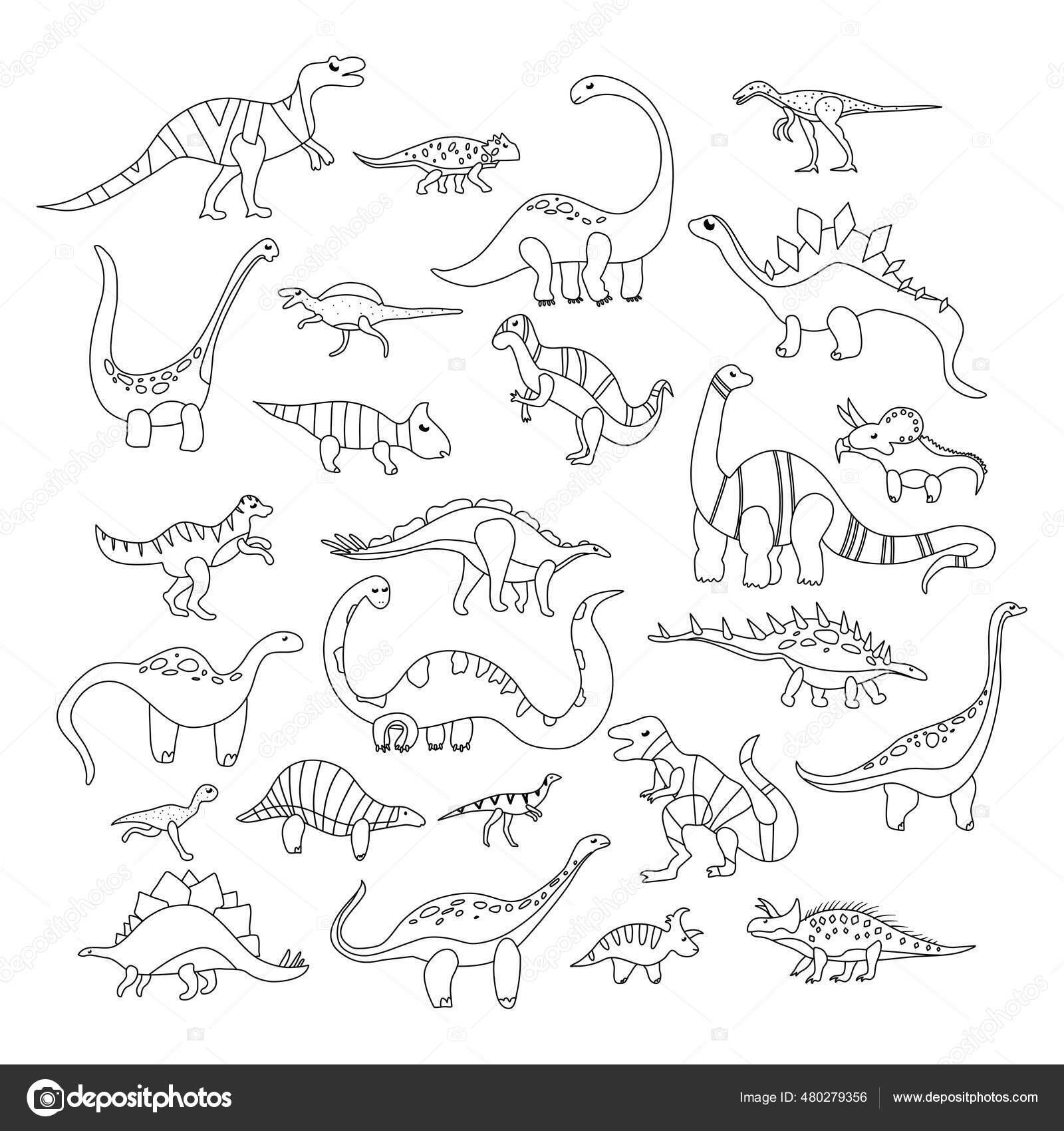 Desenho de Dinossauros para Colorir - Colorir.com