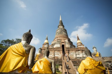 Asya Tayland Ayuthaya Wat Yai Chai Mongkhon