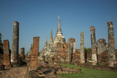 Asya Tayland Ayuthaya Wat Phra Mahathat