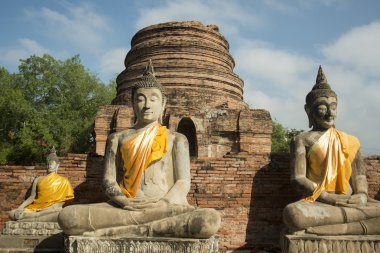 Asya Tayland Ayuthaya Wat Yai Chai Mongkhon