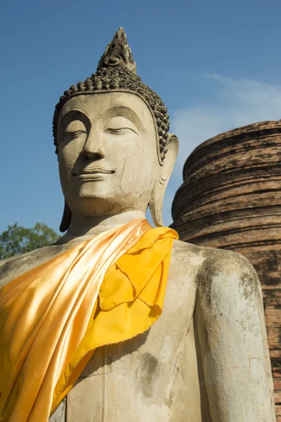 Boeddhabeeld op de Wat yai chai — Stockfoto