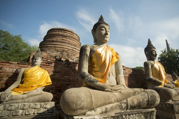 Asie Thajsko Ayuthaya Wat Yai Chai Mongkhon — Stock fotografie