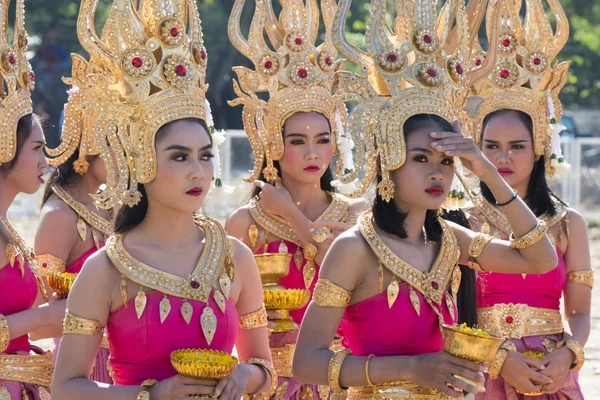 전통 태국 댄스 소녀 — 스톡 사진