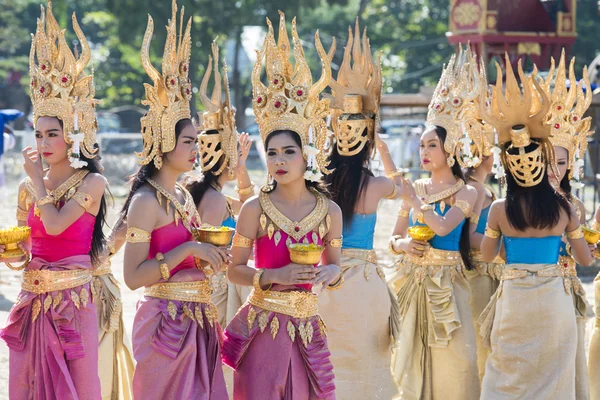 Dança tradicional tailandesa meninas — Fotografia de Stock