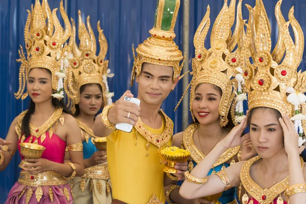 전통 태국 댄스 소녀 — 스톡 사진