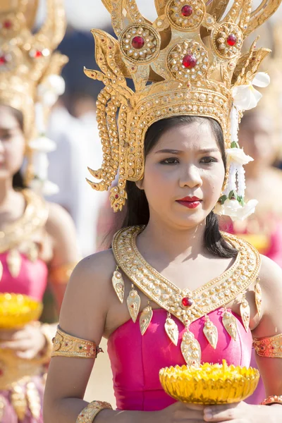 Tradiční thajské taneční dívky — Stock fotografie
