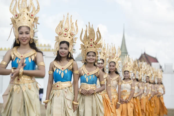 Dança tradicional tailandesa meninas — Fotografia de Stock