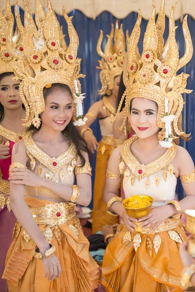 Dança tradicional tailandesa meninas — Fotografia de Stock