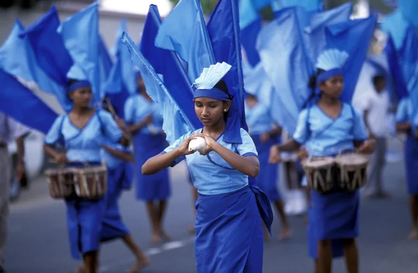 Een traditionele Festival in de stad van Dalawella — Stockfoto