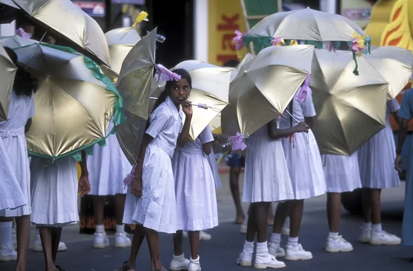 School childern Hikkaduwa — Stockfoto