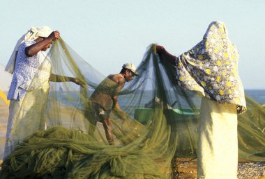 Balıkçılar Negombo sahil