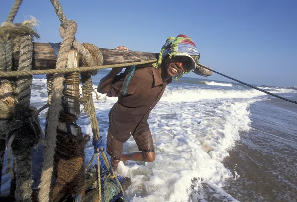 SRI LANKA NEGOMBO FISHERMAN — Stock Photo, Image