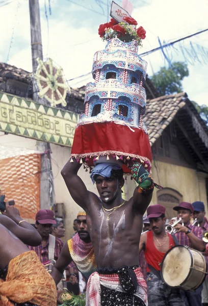 Ein traditionelles fest in der stadt dalawella — Stockfoto