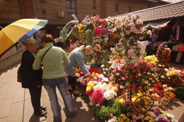 Riga şehir merkezi Pazar