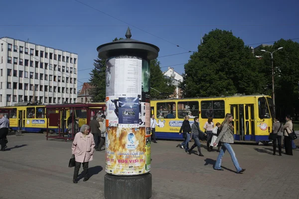 Міському поїзді в Старе місто Риги — стокове фото