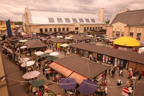 Głównego rynku w mieście Ryga — Zdjęcie stockowe