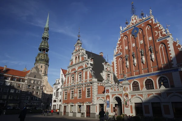 Haus der Mitesser in der Stadt Riga — Stockfoto