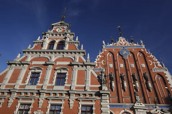 House of the blackheads in the city of Riga — Stock Photo, Image