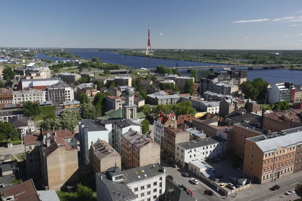 Uitzicht over de stad Riga — Stockfoto