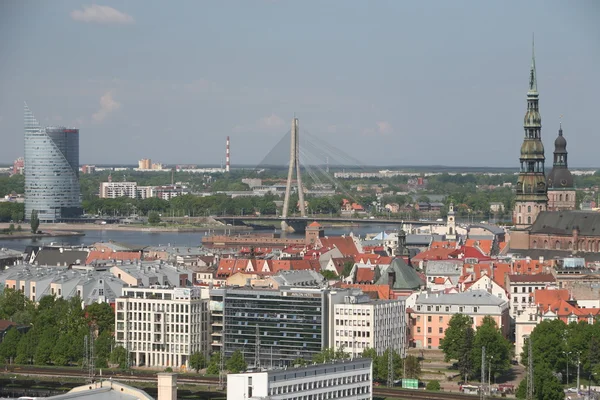 Uitzicht over de stad Riga — Stockfoto