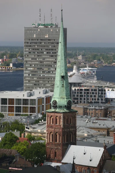 Uitzicht over de stad Riga — Stockfoto
